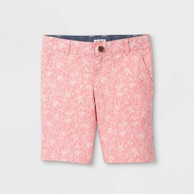 Boys' Flat Front Chino Shorts - Cat & Jack™ Light Pink | Target