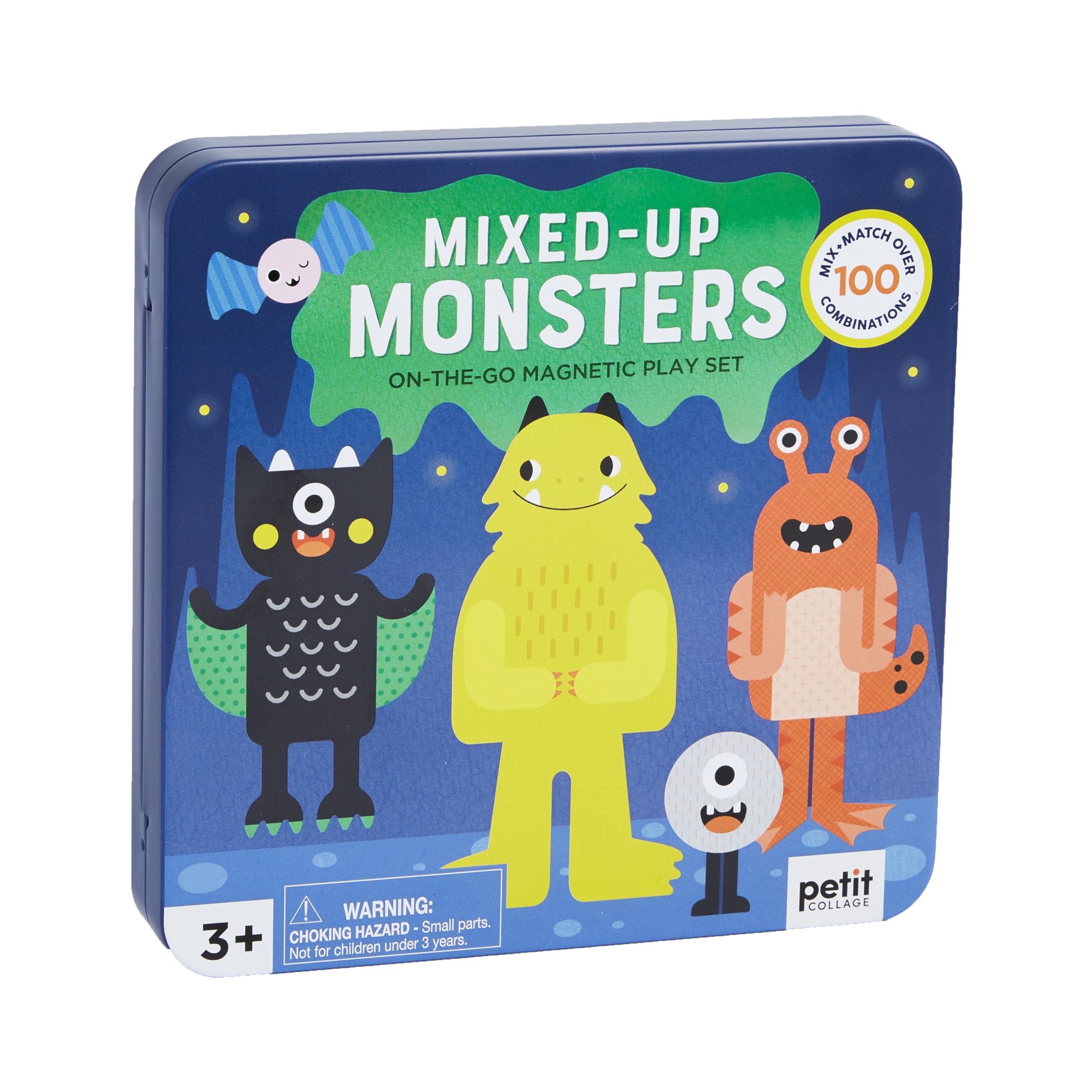 Petit Collage Magnetic Play Set, Monsters – Mix & Match Magnetic Game Board, Ideal for Ages 3+ ... | Amazon (US)