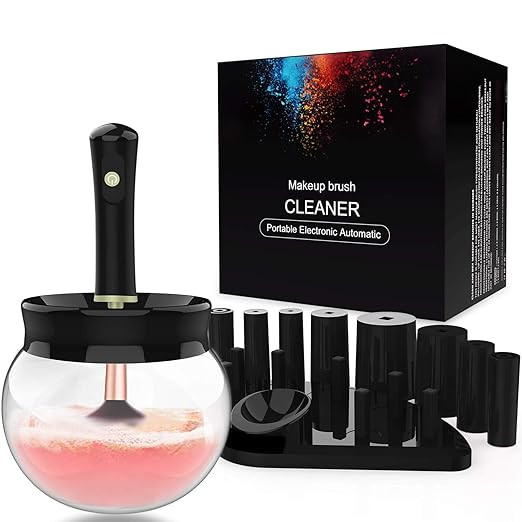 Premium Makeup Brush Cleaner Dryer Super-Fast Electric Brush Cleaner Machine Automatic Brush Clea... | Amazon (US)