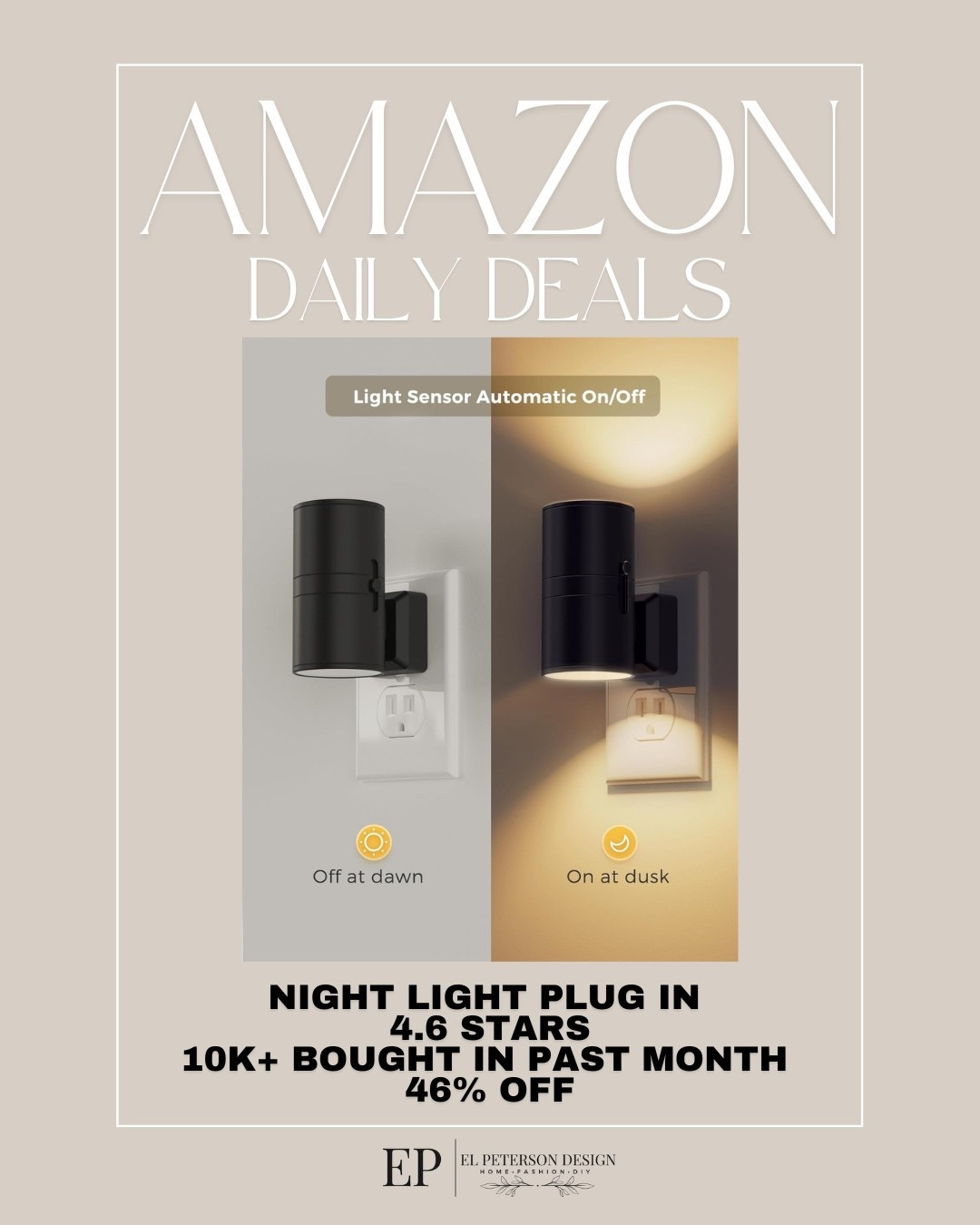 Amazon
Daily Deal
Night light plug


#LTKSaleAlert #LTKHome