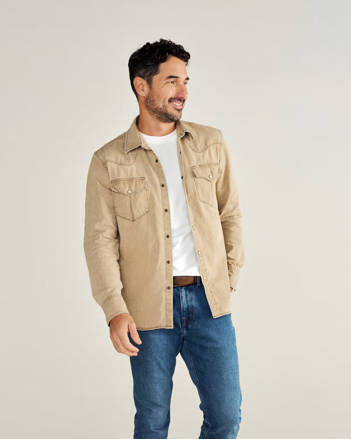 Men's Denim Pearl Snap | Tecovas | Tecovas