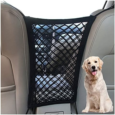 DYKESON Pet Barrier Dog Car Net Barrier with Auto Safety Mesh Organizer Baby Stretchable Storage ... | Amazon (US)