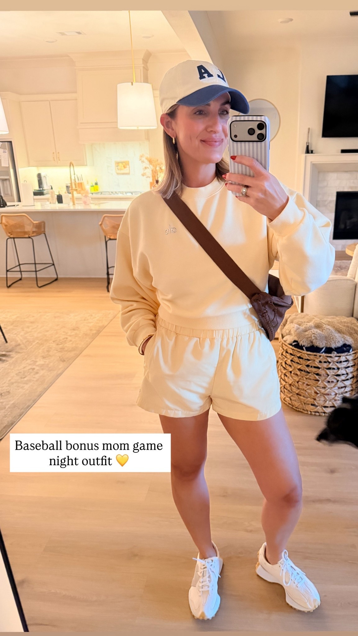 candlelight yellow might be my new personality ☀️

this alo set is one of my favorite color ways right now. the shorts are more of an everyday short (not super athletic) and come in a few other colors too. easy, comfy, and super lightweight.

paired it with my dodgers hat + these new balance that are on sale today for $70! 

everything’s linked for you — go grab your size before it’s gone 💛

#LTKActive #LTKOver40 #LTKootd