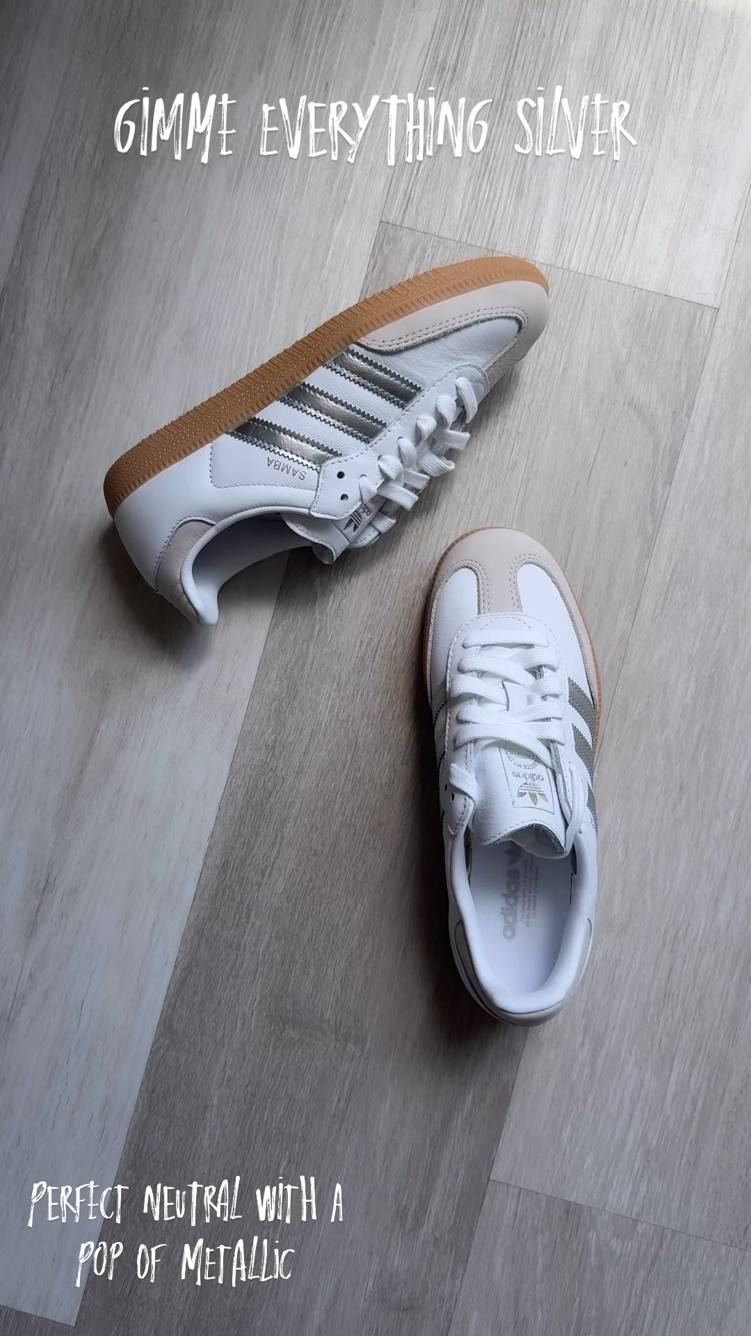 The silver and white Adidas Samba combo is so cool. Runs half a size too big. Grab it before it sells out again. It’s a great everyday neutral sneaker. 

Adidas Samba, Adidas sneakers, silver shoes, metallic shoes, fall outfit, The Stylizt 



#LTKootd #LTKTravel #LTKdayinmylife