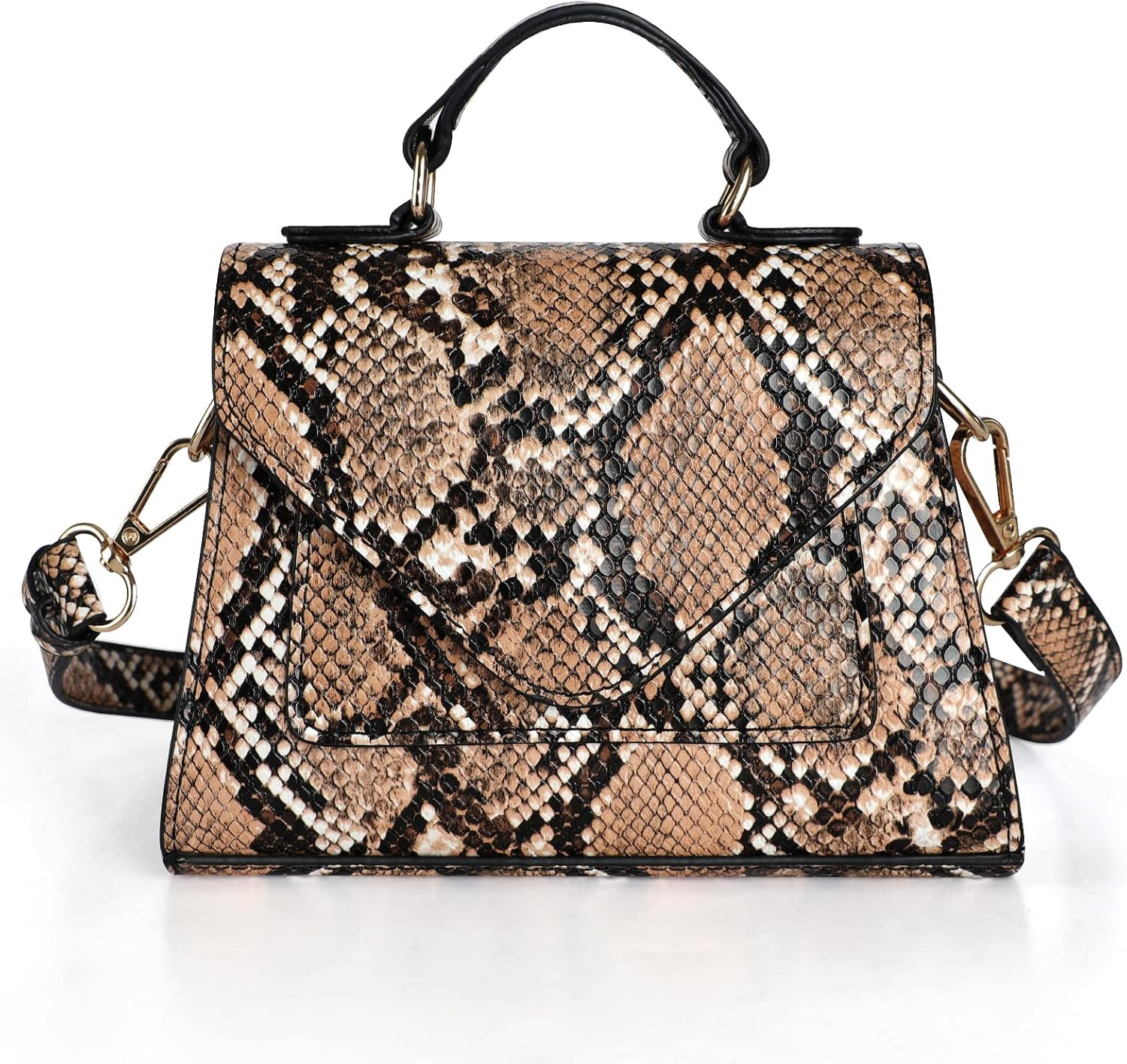 Women’s Mini Crossbody Bags, Top Handle Clutch Orange Handbag, Trendy Cute Purse | Amazon (US)