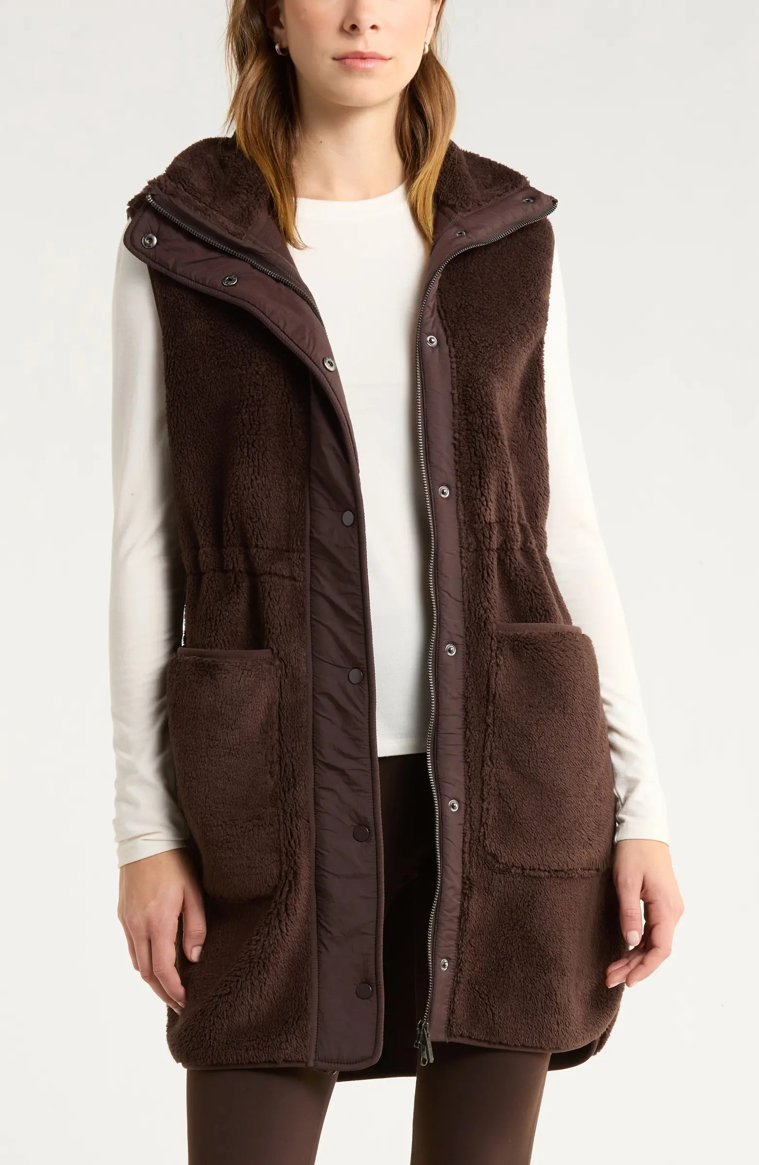 Longline Faux Shearling Vest | Nordstrom