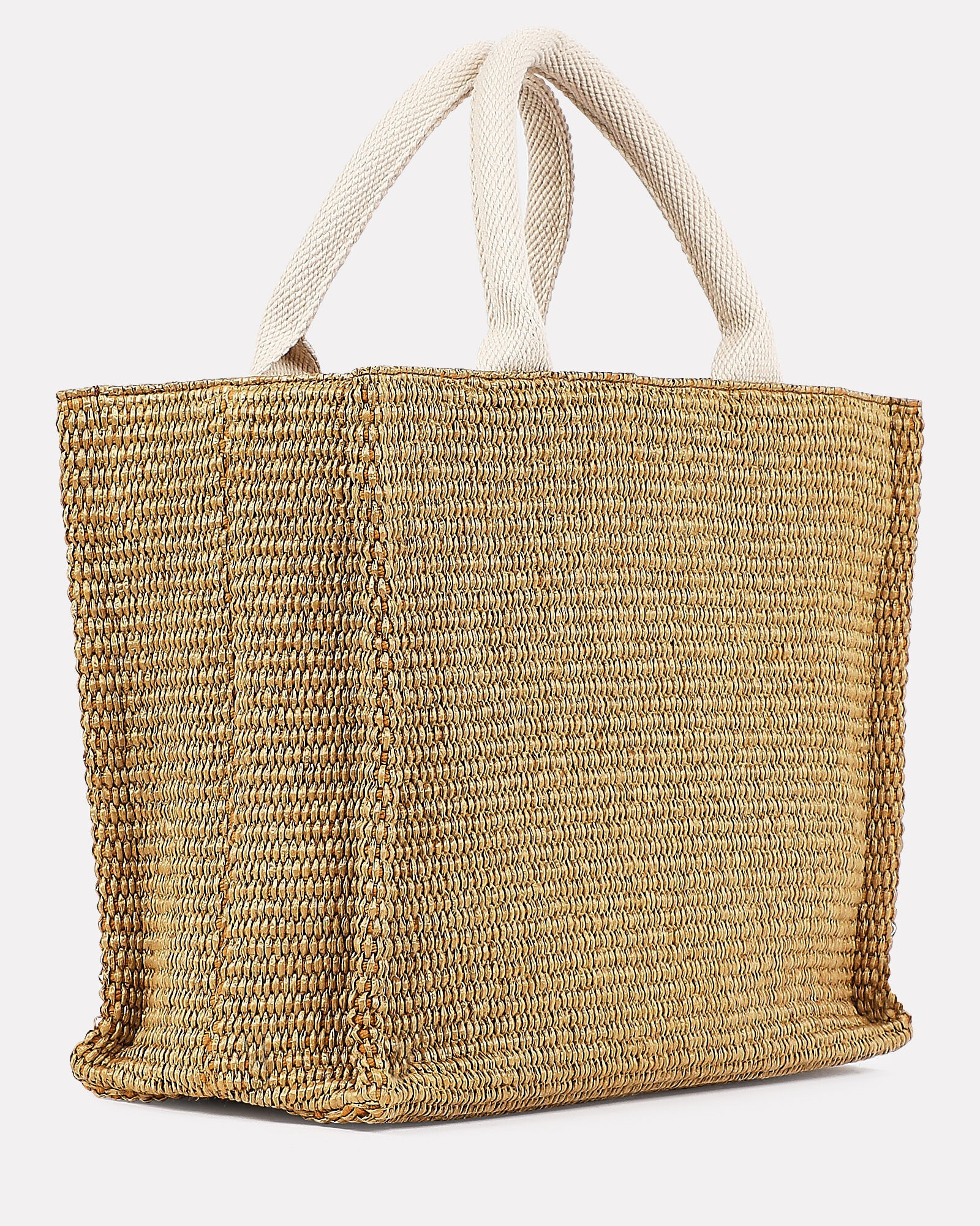 Logo Raffia Basket Tote | INTERMIX