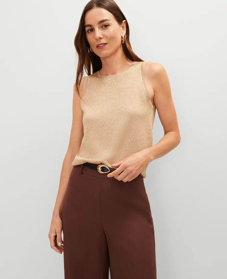Shimmer Sweater Shell | Ann Taylor
