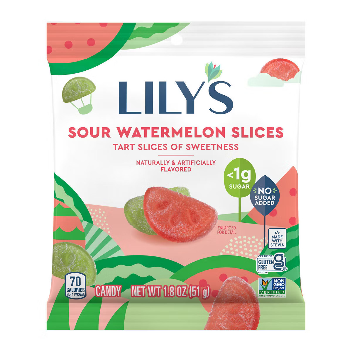 Lily's Sour Watermelon Slices - 1.8oz | Target