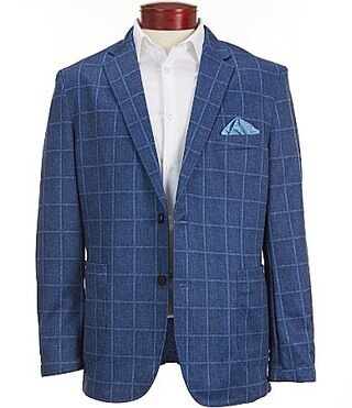 Johnston Murphy XC Flex� Unlined Relaxed Plaid Knit Blazer - S | Dillard's