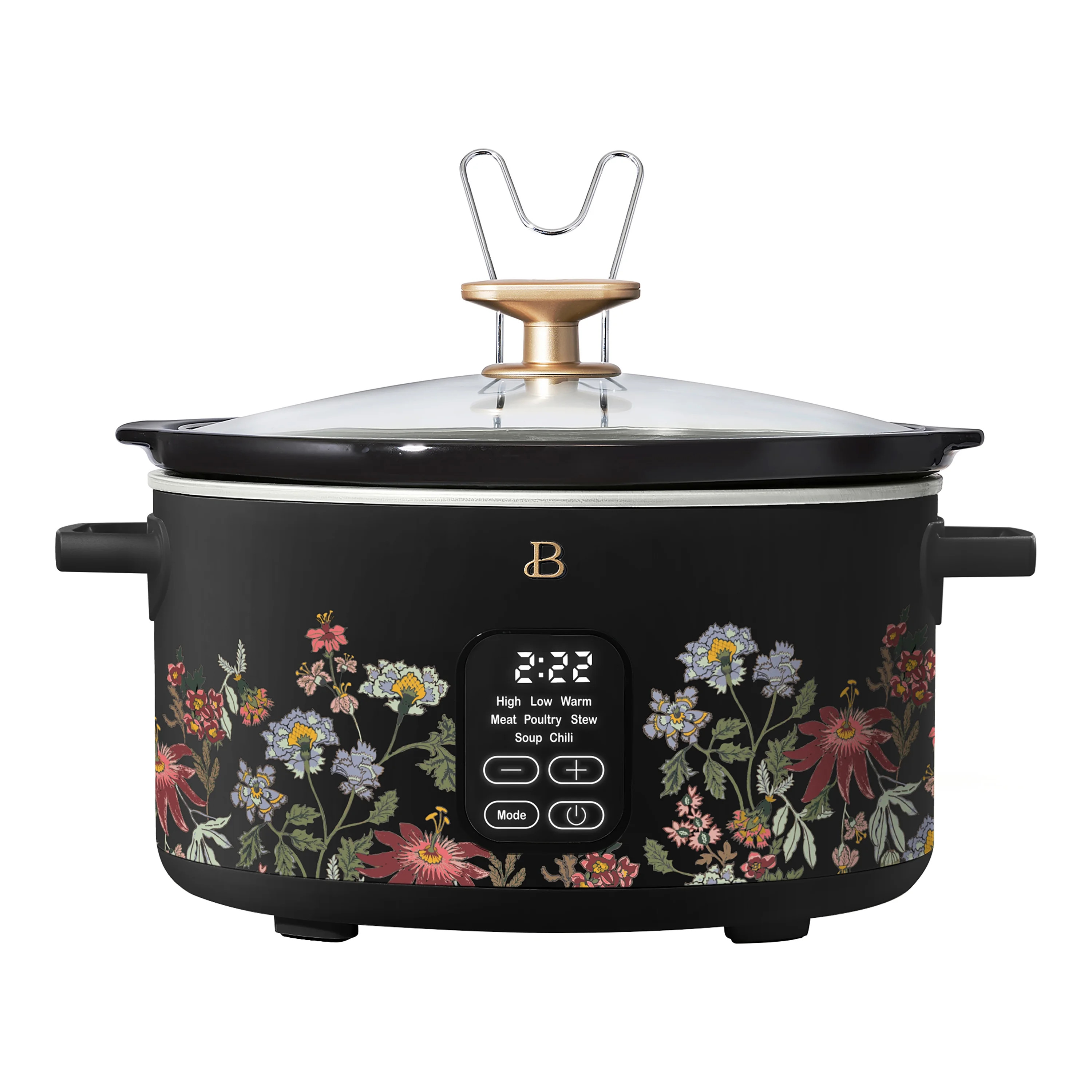Beautiful 6 Qt Programmable Slow Cooker, Wildflower Black Sesame by Drew Barrymore | Walmart (US)