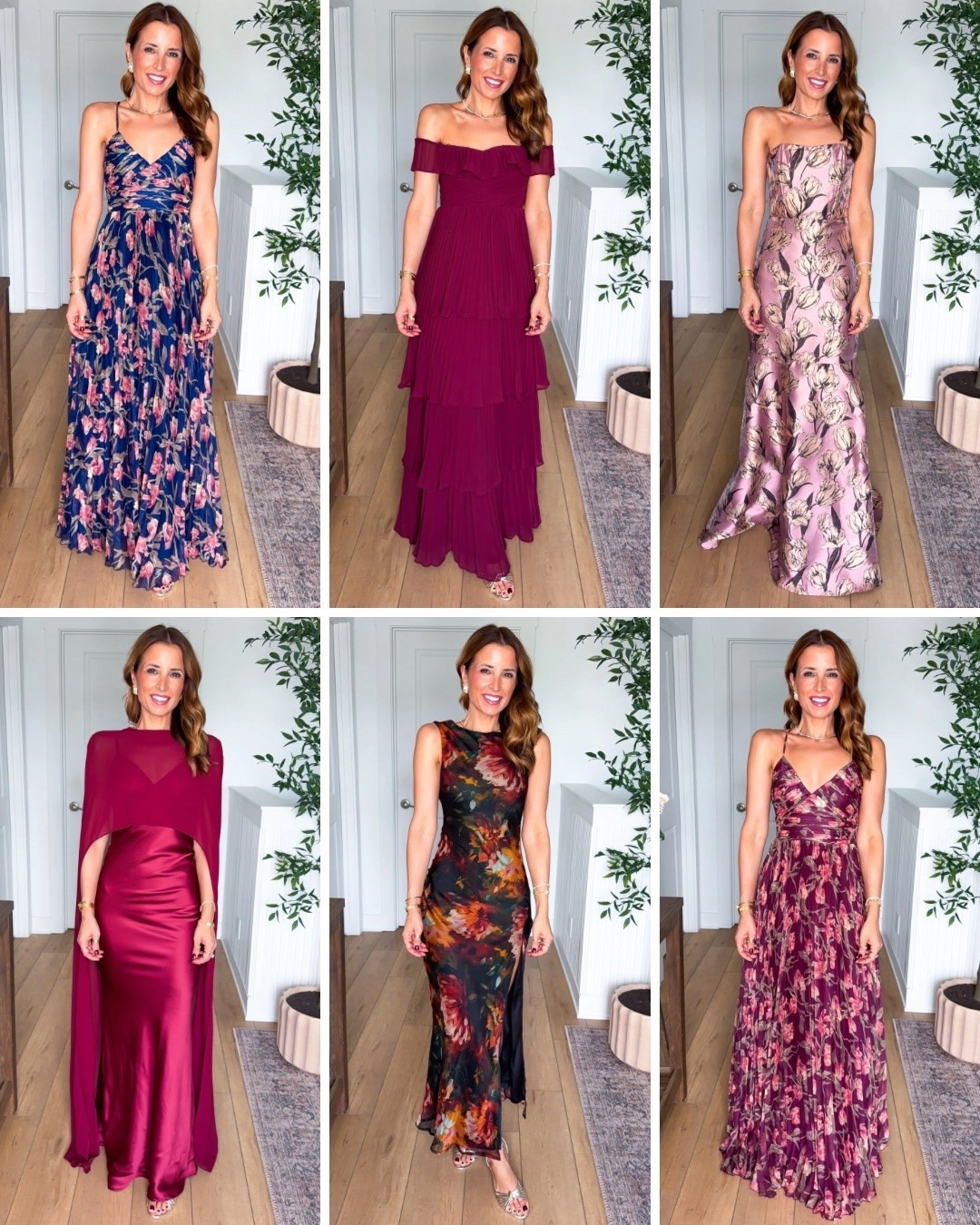 Fall wedding guest dresses in smallest size each.. Floral pleated maxi dresses. Cocktail dresses. Black-tie optional dresses. Winter wedding guest. Party dresses.
#1: XXS and stunning!! Adjustable straps. Size up if in-between
#2: XXS and keeping this one!
#3 & 4: same dress! Wearing XS with adjustable tie straps.
#5: XXS and TTS
#6: Sized up to XS but think I could have done XXS. It’s gorgeous!!

#LTKWedding #LTKPetite #LTKootd