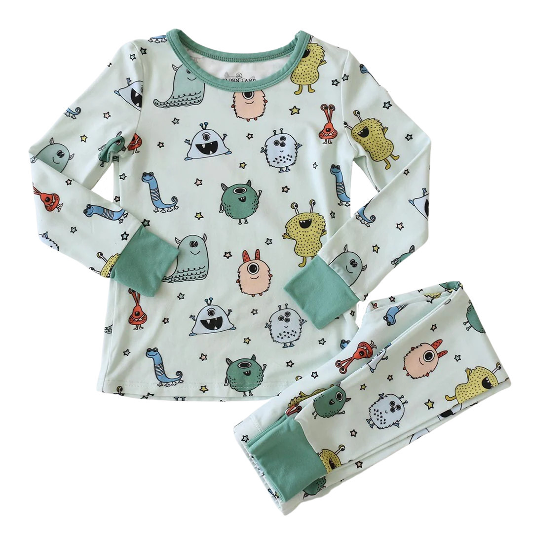 Monster Mash Two Piece Pajama Set | Caden Lane