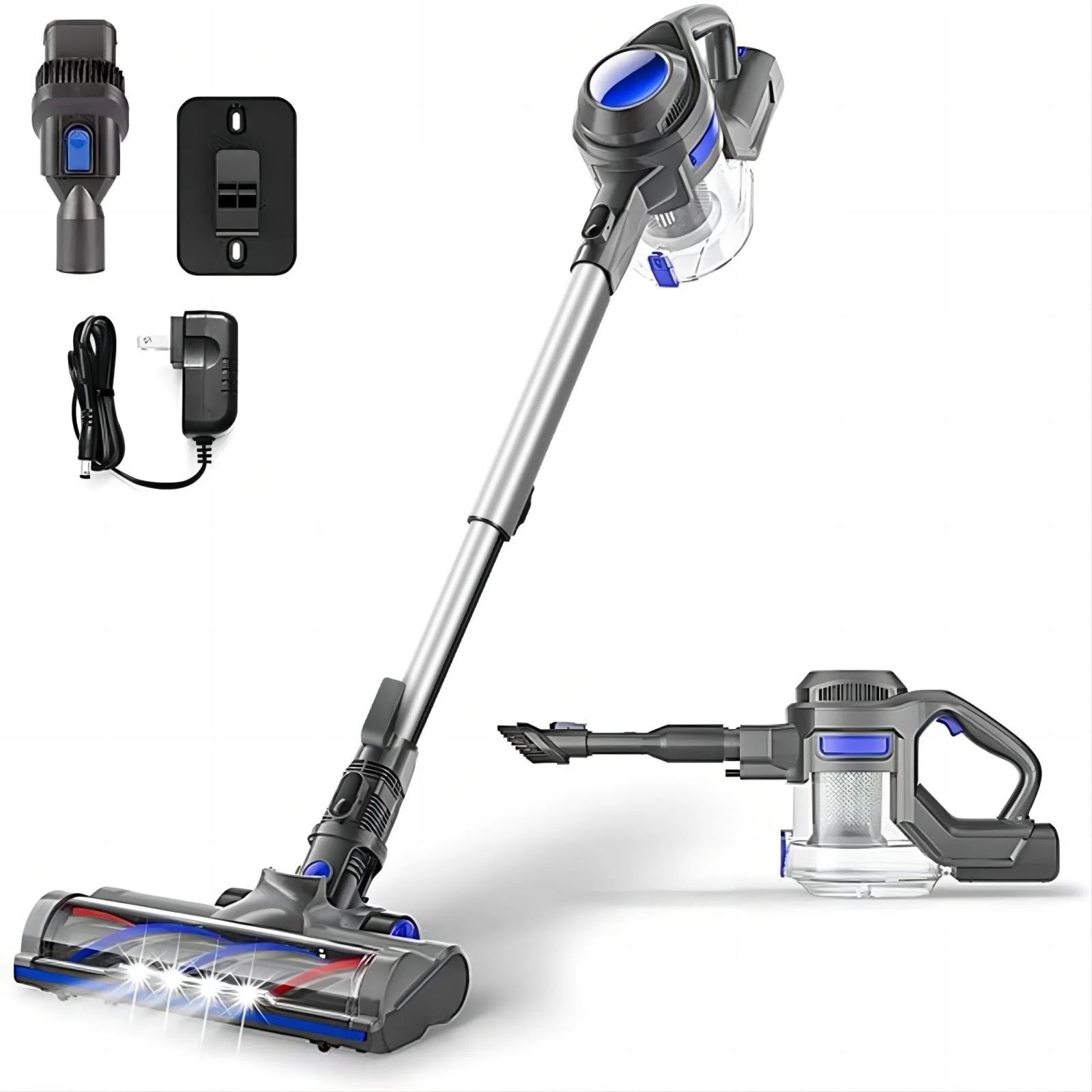 Moosoo Cordless Vacuum 4-in-1 Lightweight Stick Vacuum Cleaner, XL-618Pro - Walmart.com | Walmart (US)
