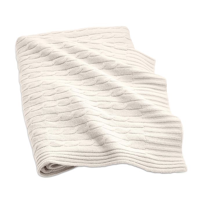Cable Cashmere Throw Blanket | Bloomingdale's (US)