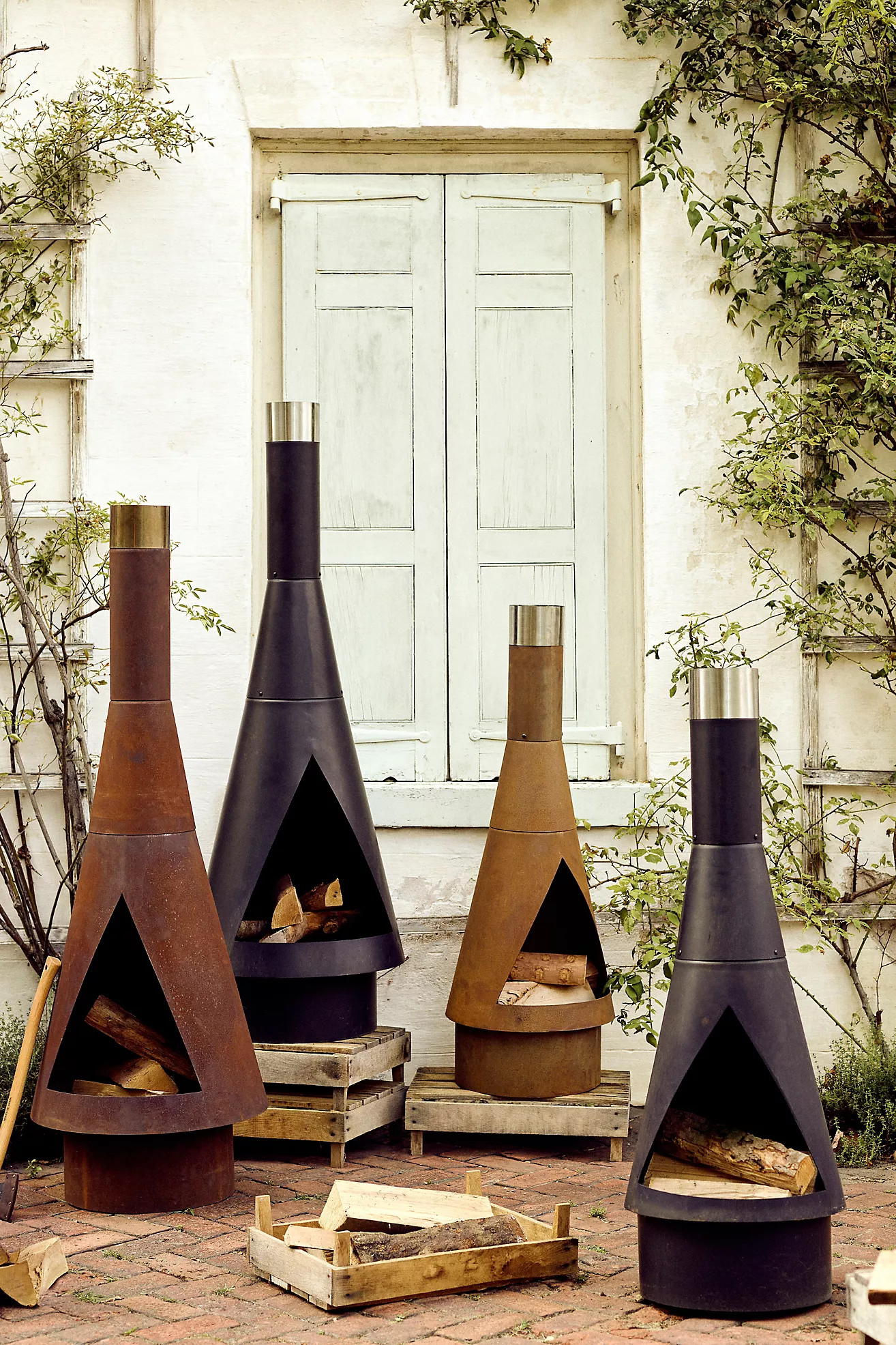 Angled Obelisk Chiminea | Anthropologie (US)