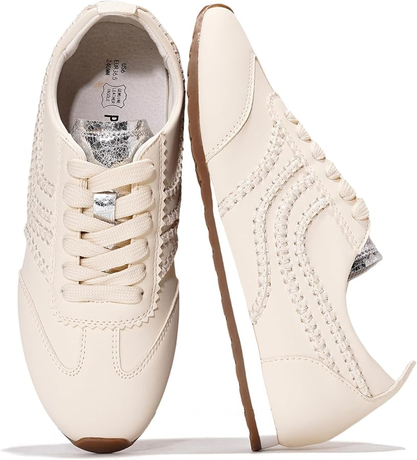 Project Cloud Leather Barefoot Shoes Women – Memory Foam Lace-Up Womens Sneakers – Lightweigh... | Amazon (US)