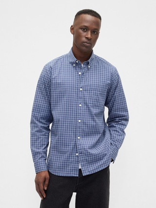 Stretch Poplin Shirt in Standard Fit | Gap Factory