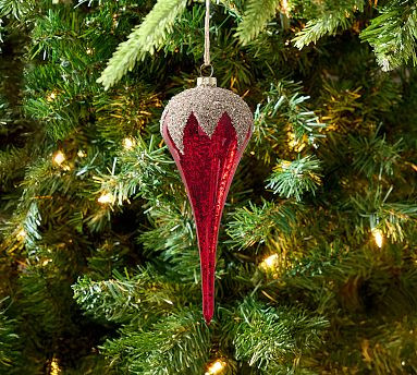 Red and Gold Finial Ornament | Pottery Barn (US)