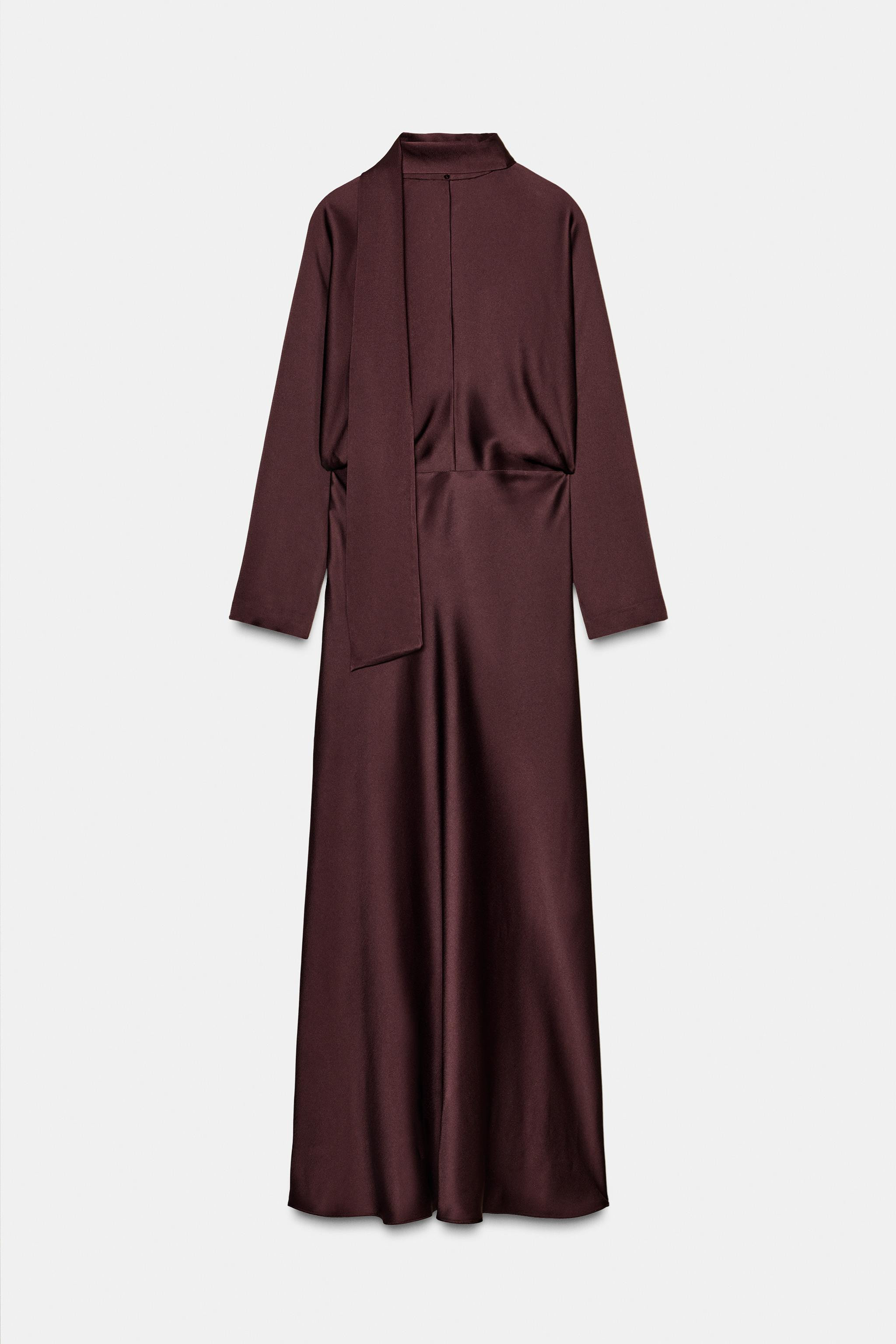 SATIN EFFECT HANDKERCHIEF DRESS ZW COLLECTION LIMITED EDITION | Zara US