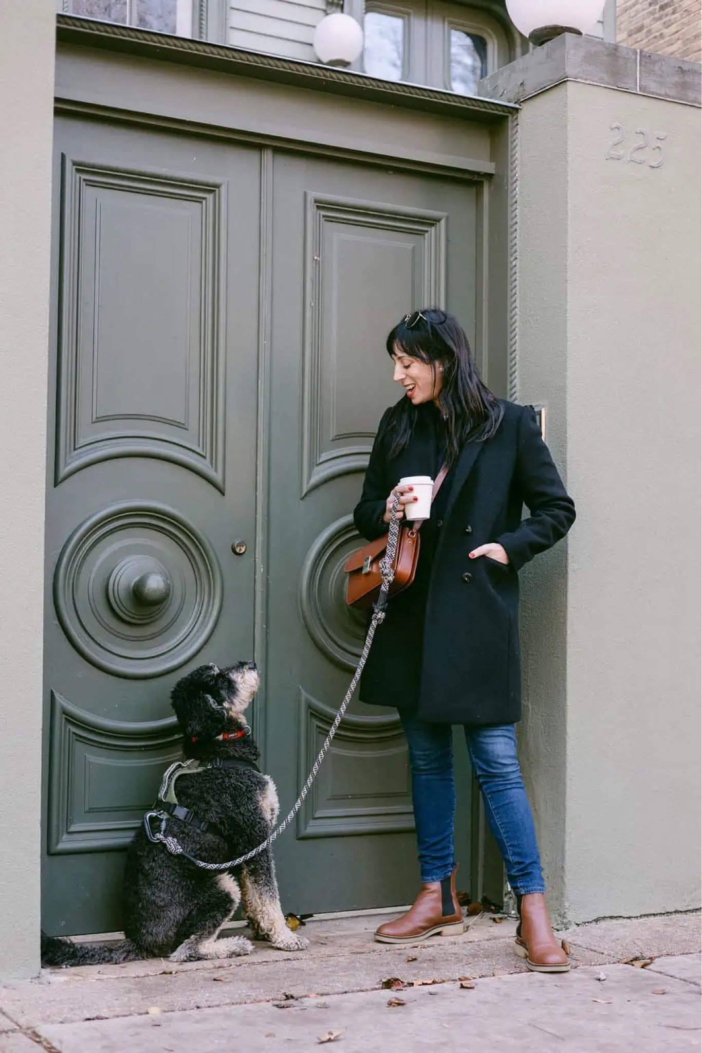 Coffee and croissants 🥐 with Henri. Wearing Everlane Chelsea boots and the Milo Sézane bag. 

#LTKstyletip #LTKSeasonal #LTKover40