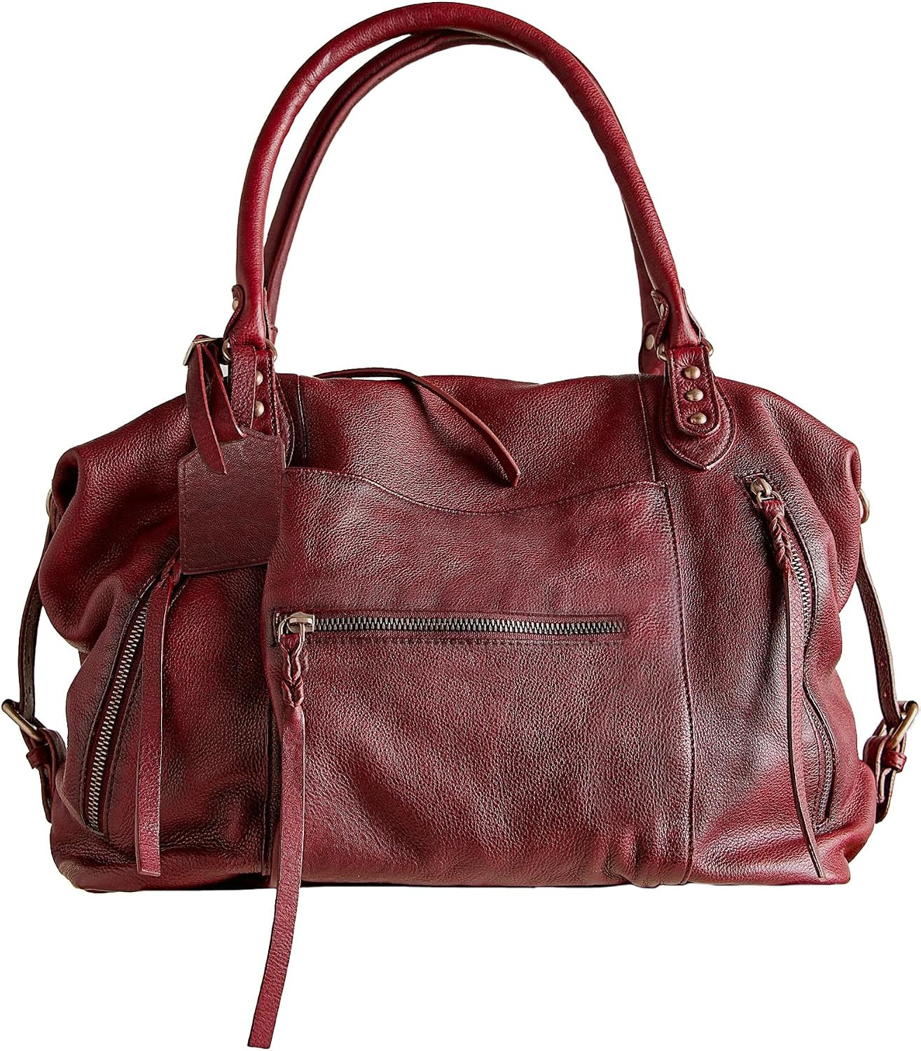 Women's Large Tote Bag City Tote Bag Purse with Zipper Women Vegan Leather Hobo Handbags with Adjustable Strap | Amazon (US)