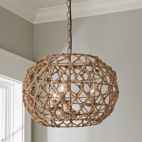 Rope Frame Chandelier | Shades of Light