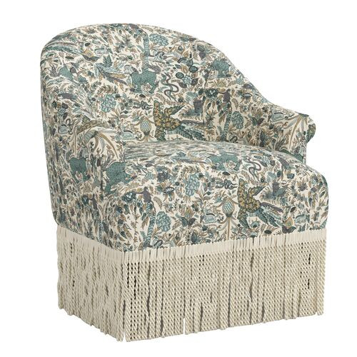 Abigail Fringe Accent Chair, Bali Lion | One Kings Lane