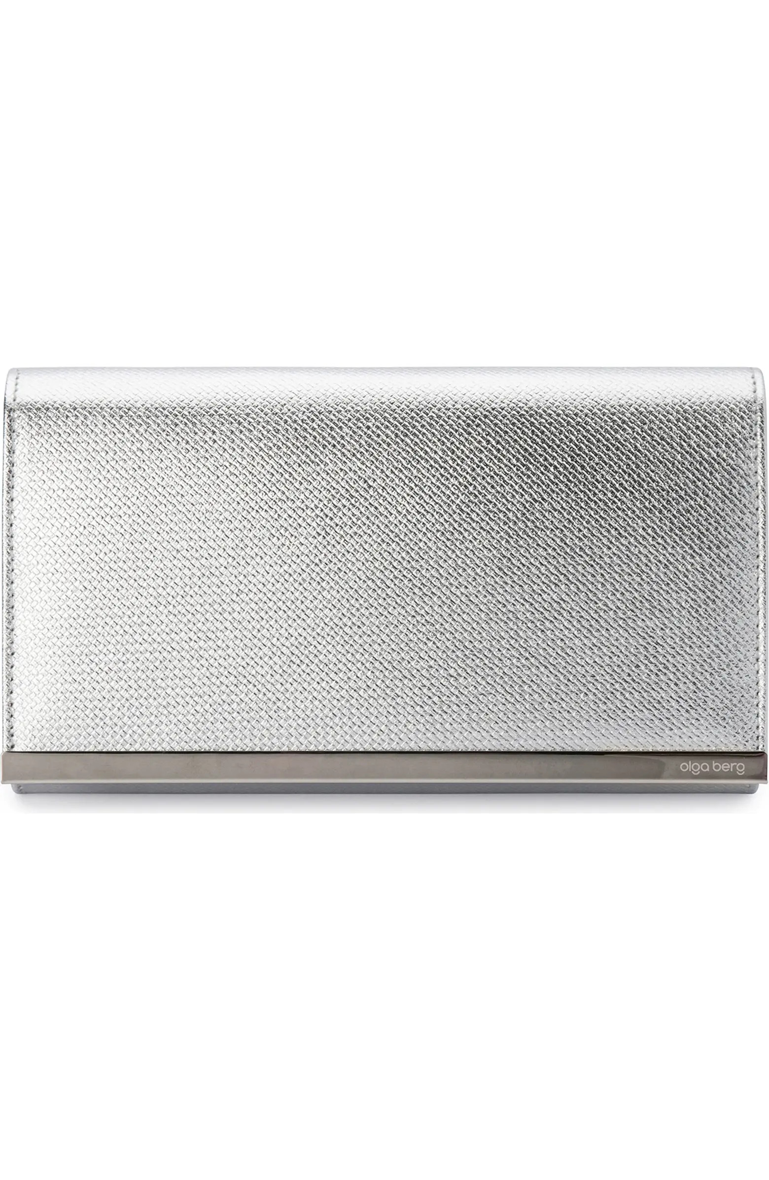 Maddie Metallic Embossed Foldover Clutch | Nordstrom