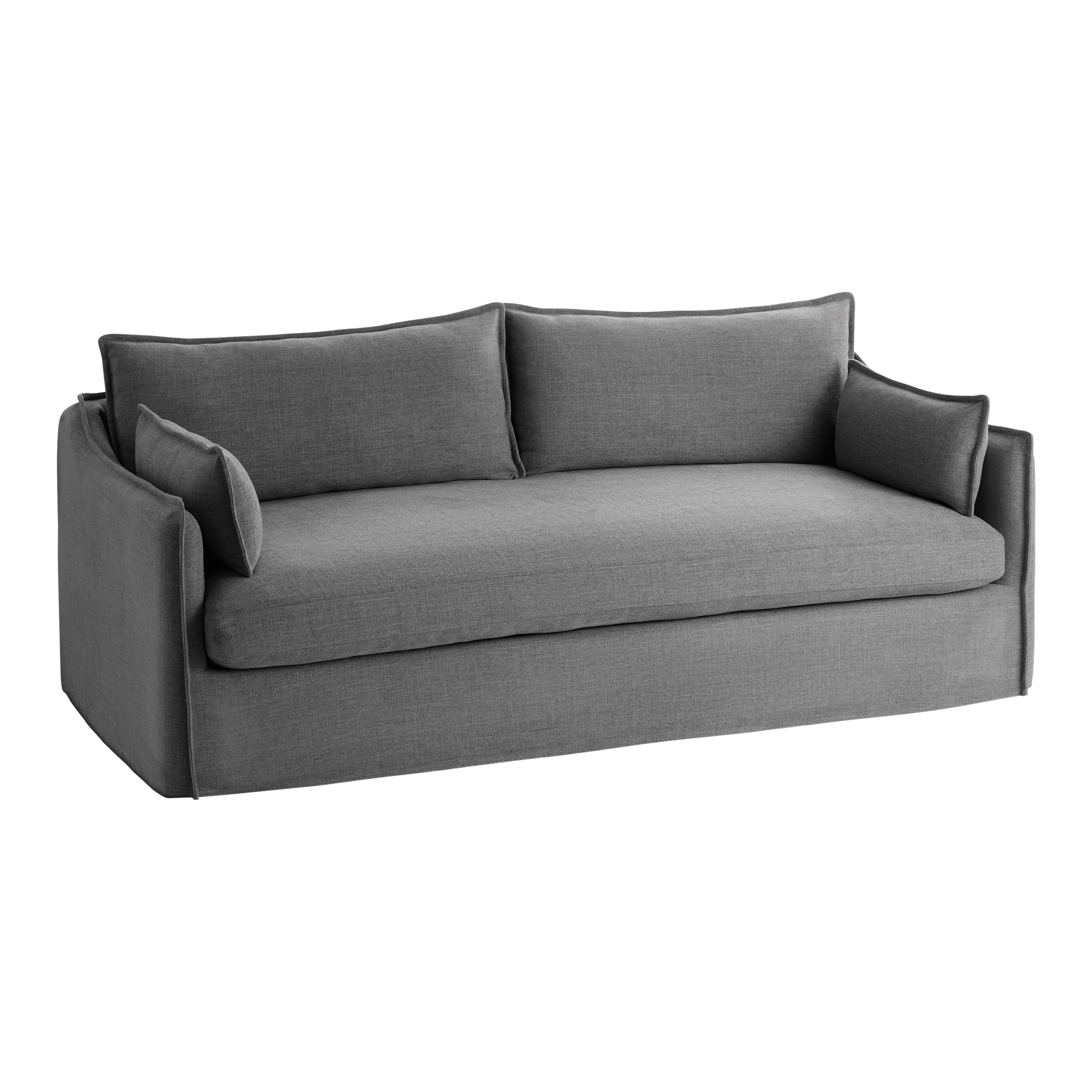 Eileen Textured Woven Slipcover Sofa | World Market