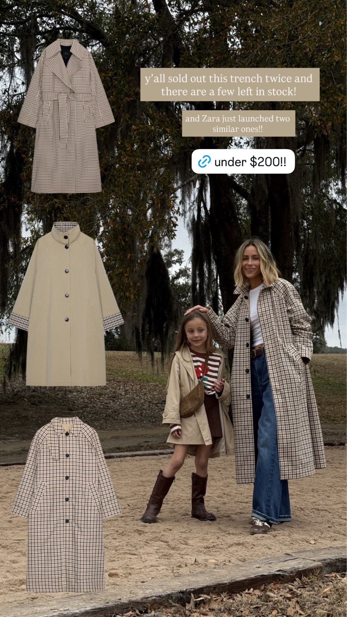 My plaid trench is finally back in stock and they have two new styles I’m loving too 

#LTKgrwm #LTKSeasonal #LTKootd