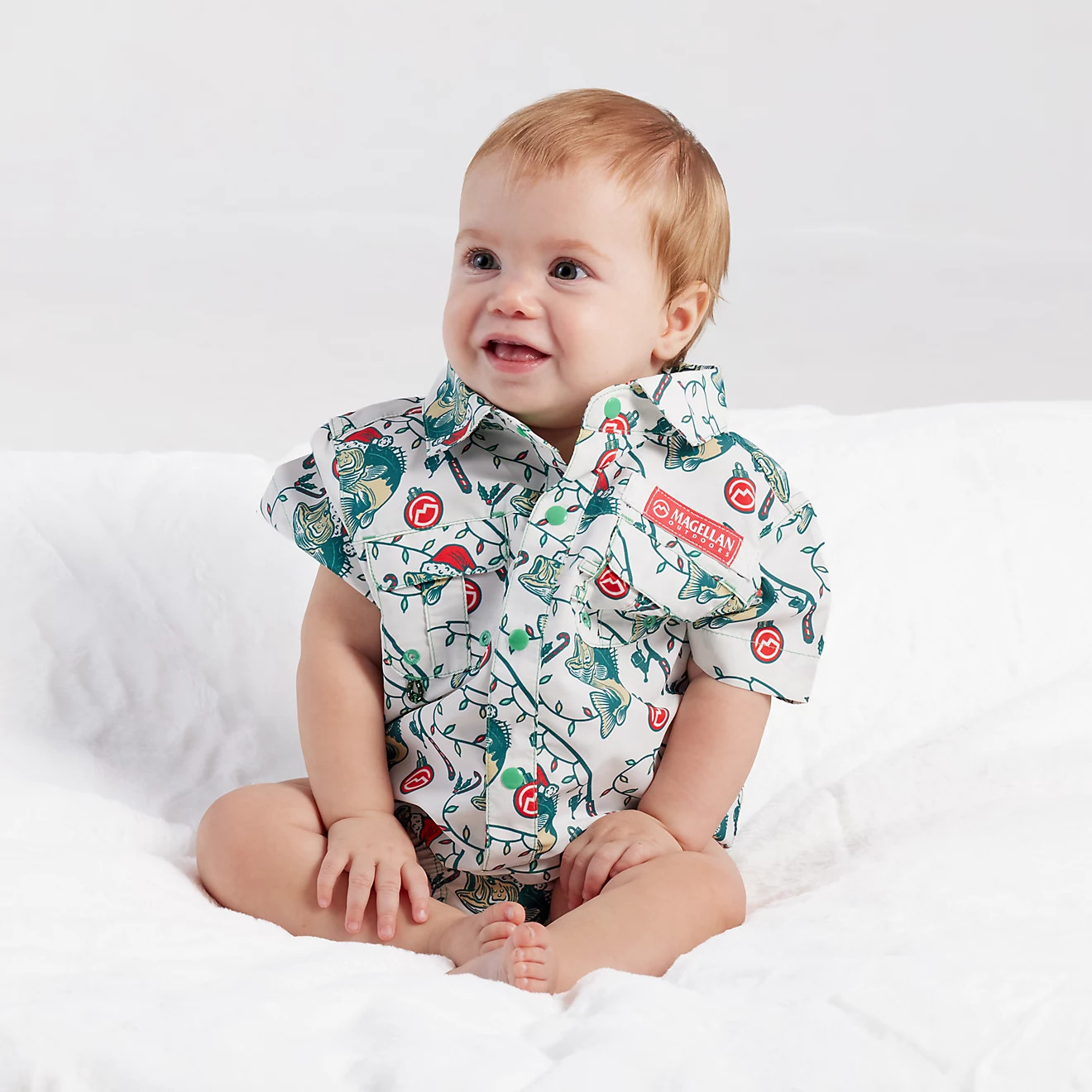 Magellan Outdoors Infant Boys' Laguna Madre Holiday Catch Onesie | Academy Sports + Outdoors
