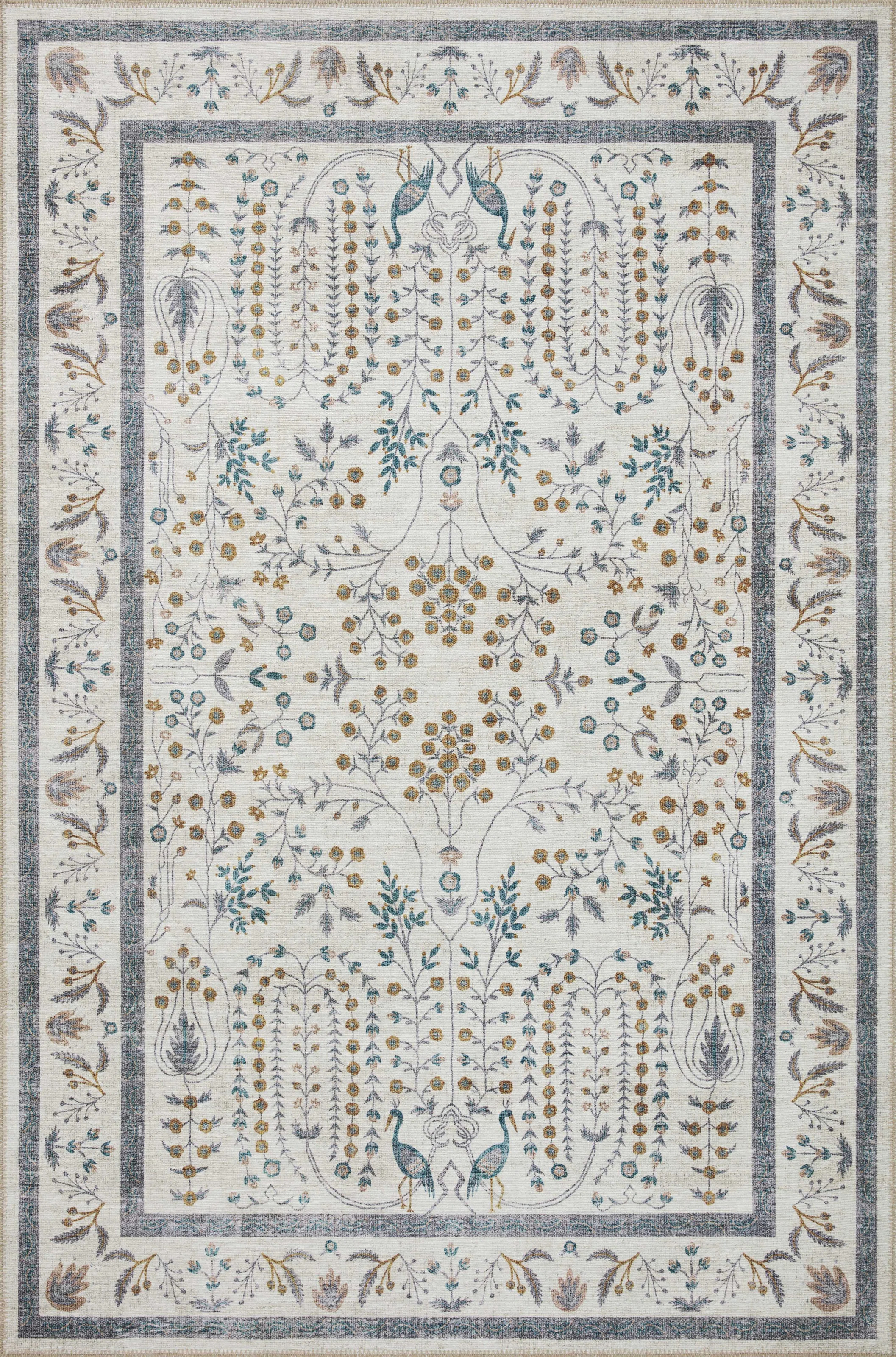 Rifle Paper Co. x Loloi Maison MAO-05 Wisteria Cream Rug | Wayfair North America