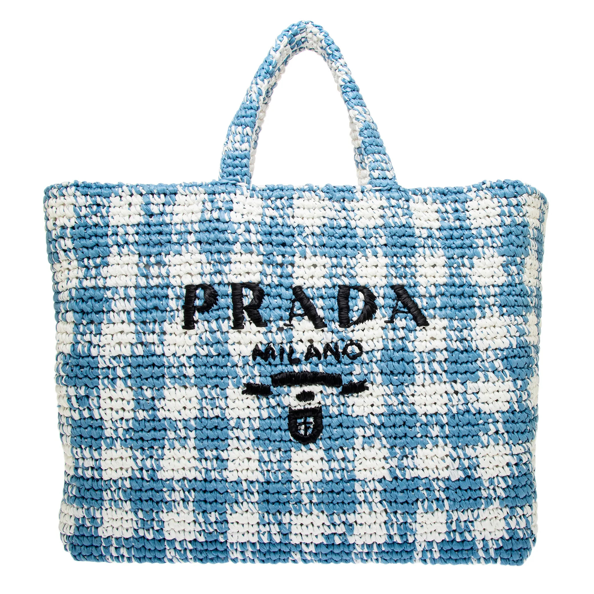 Prada Large Crochet Tote Bag | Overstock