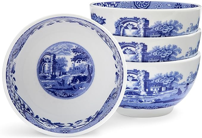 Spode Blue Italian Dip Bowls | Set of 4 Small Serving Bowls for Dips, Sauces and Condiments | 4 I... | Amazon (US)