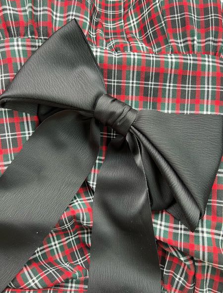 Hair bow holiday hair accessories black cream Ivory satin ribbon 🎀 

#LTKGiftGuide #LTKunder50 #LTKHoliday