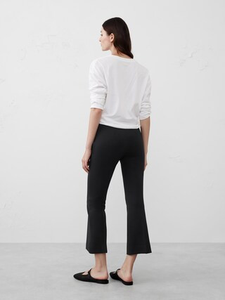 Bootcut Cropped Ponte Pull-On Pant | Banana Republic Factory