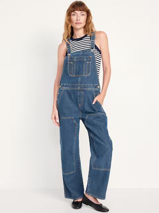 Baggy Wide-Leg Jean Overalls | Old Navy (US)