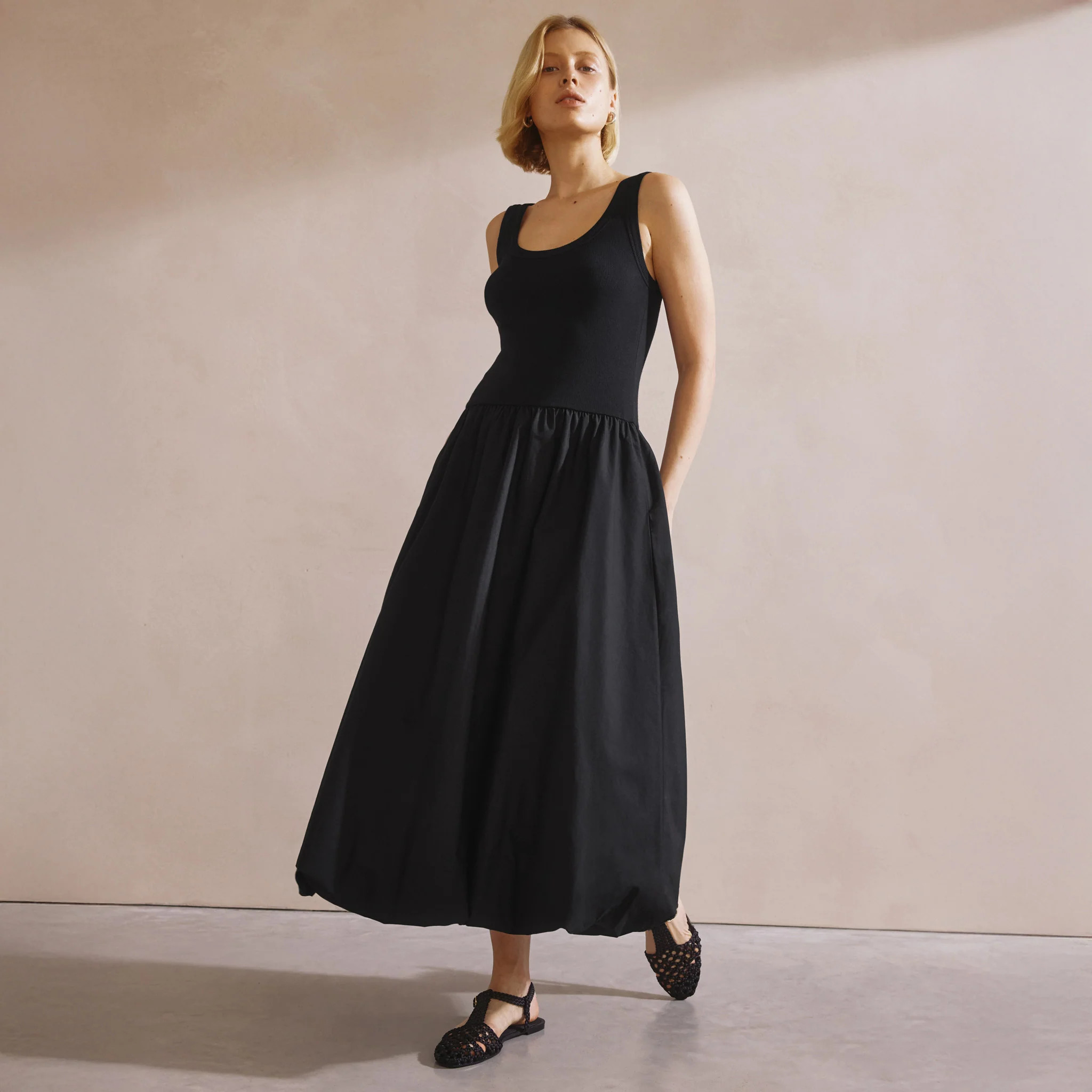 Black Puffball Dress | Albaray