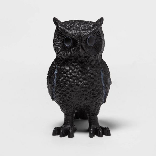 Owl Matte Black Halloween Decorative Sculpture - Hyde & EEK! Boutique™ | Target