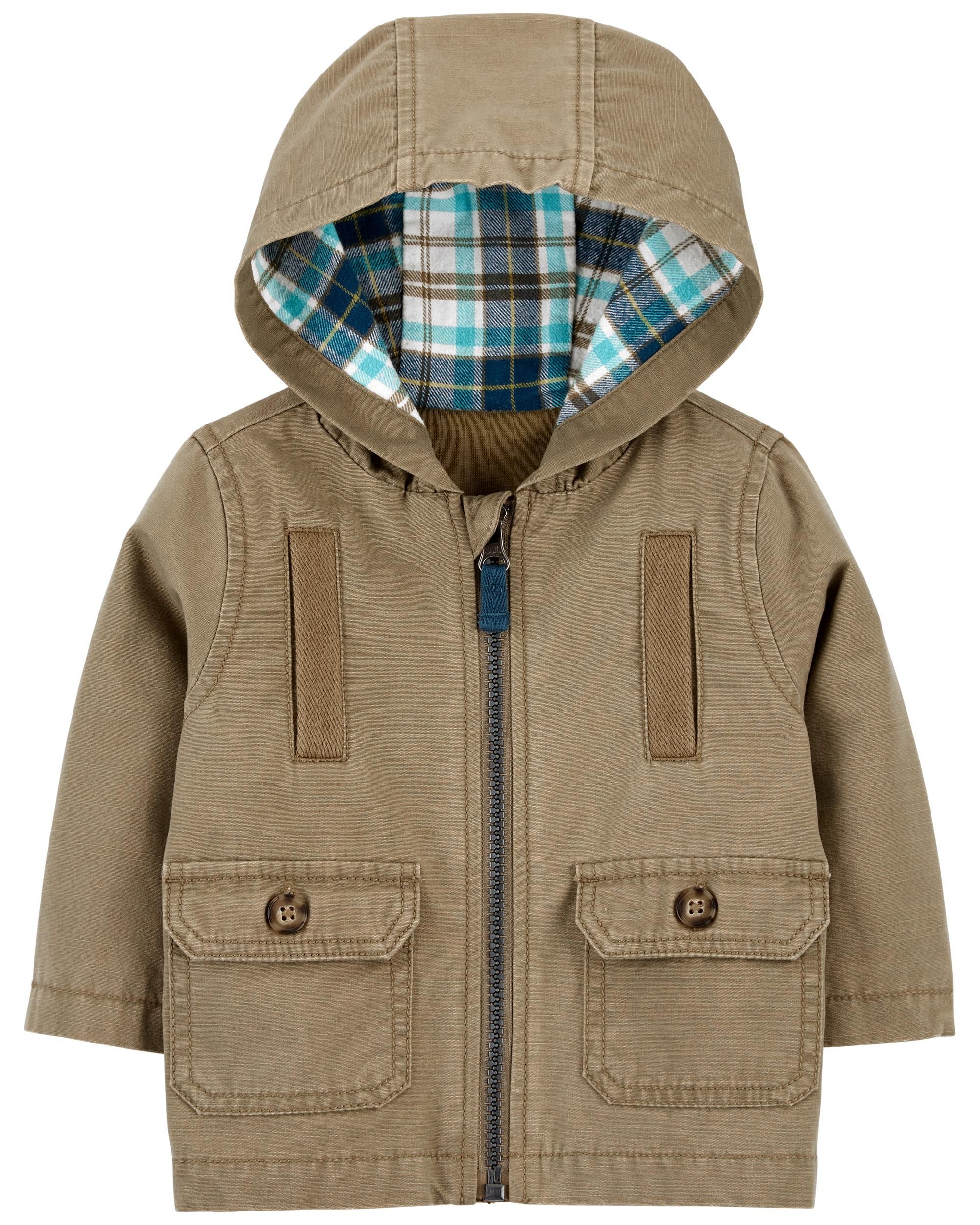 Hooded Canvas Jacket | Carter's