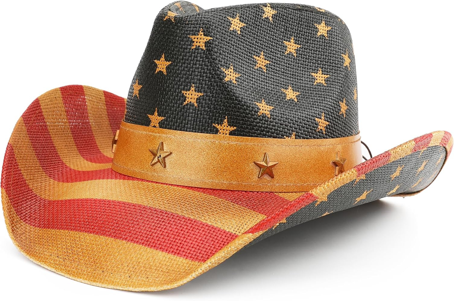 Unisex American Flag Cowboy Hat USA Falg Patriotic 4th of July Parade Western Cowgirl Hat | Amazon (US)