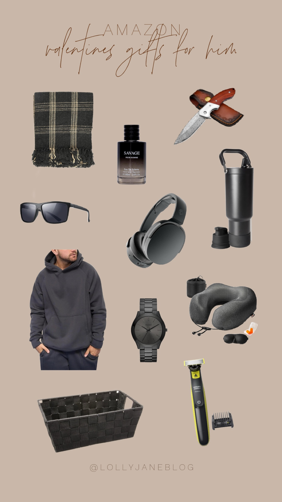 Amazon valentines day gifts for him! 🖤

Amazon Valentine’s Day gifts for him! A Valentine’s Day gift guide 🤎🤎🤎

We found some fun and some funny gifts for him for Valentines Day. As always Amazon has some amazing options for every holiday, and these fun finds are perfect for Valentines Day. Make your man feel special with a throw blanket, savage cologne, a pocket knife, new headphones, a new watch, a razor, a neck pillow, sunglasses, a water bottle, and a basket to display the goods. He is bound to love any of these! Happy Valentines Day! 🫶🏻#LTKmens 

#LTKGiftGuide #LTKMens #LTKMostLoved