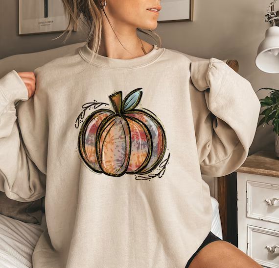 Fall Pumpkin Shirt Pumpkin patch tie dye Sweatshirt Fall | Etsy | Etsy (US)