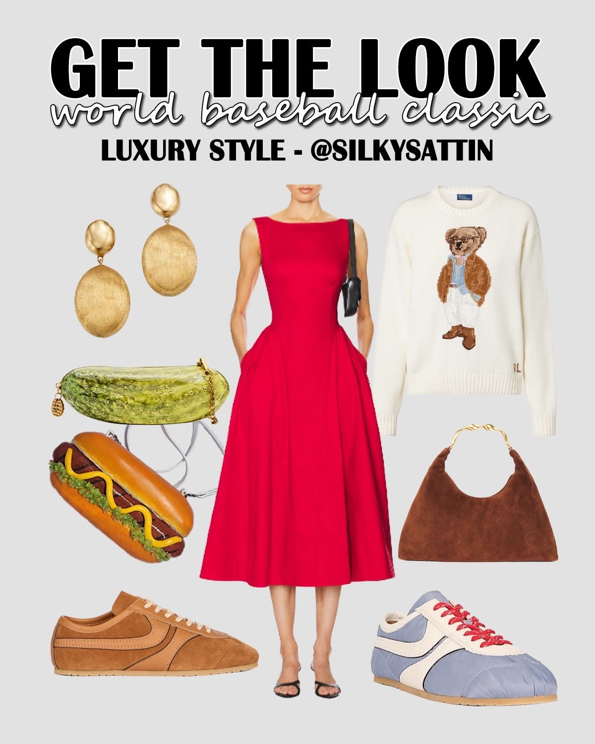 Get the Look: World Baseball Classic

Sports, but make it fashionable because a basic outfit just won’t cut it here. Oo and of course the novelty handbag; can’t forget a themed novelty handbag. That’s our favorite!

Check out my profile for other baseball inspired looks, all at different price points.

Affordable Style: Up to $150
Affordable Luxury: Up to $300
Luxury Style: $300 and Above

*If you’re loving the vibes, “heart” this post. I update the additional options of all my posts as I find additional articles and/or items start selling out.

baseball, ballpark, world classic, sports party #baseball #ballpark #worldclassic #sports #party #casual #ootd #ootn #women #fashion

#LTKootd #LTKSaleAlert #LTKActive
