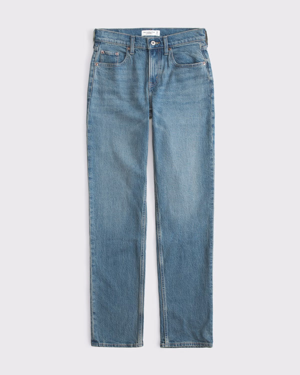 Mid Rise 90s Straight Jean | Abercrombie & Fitch (US)