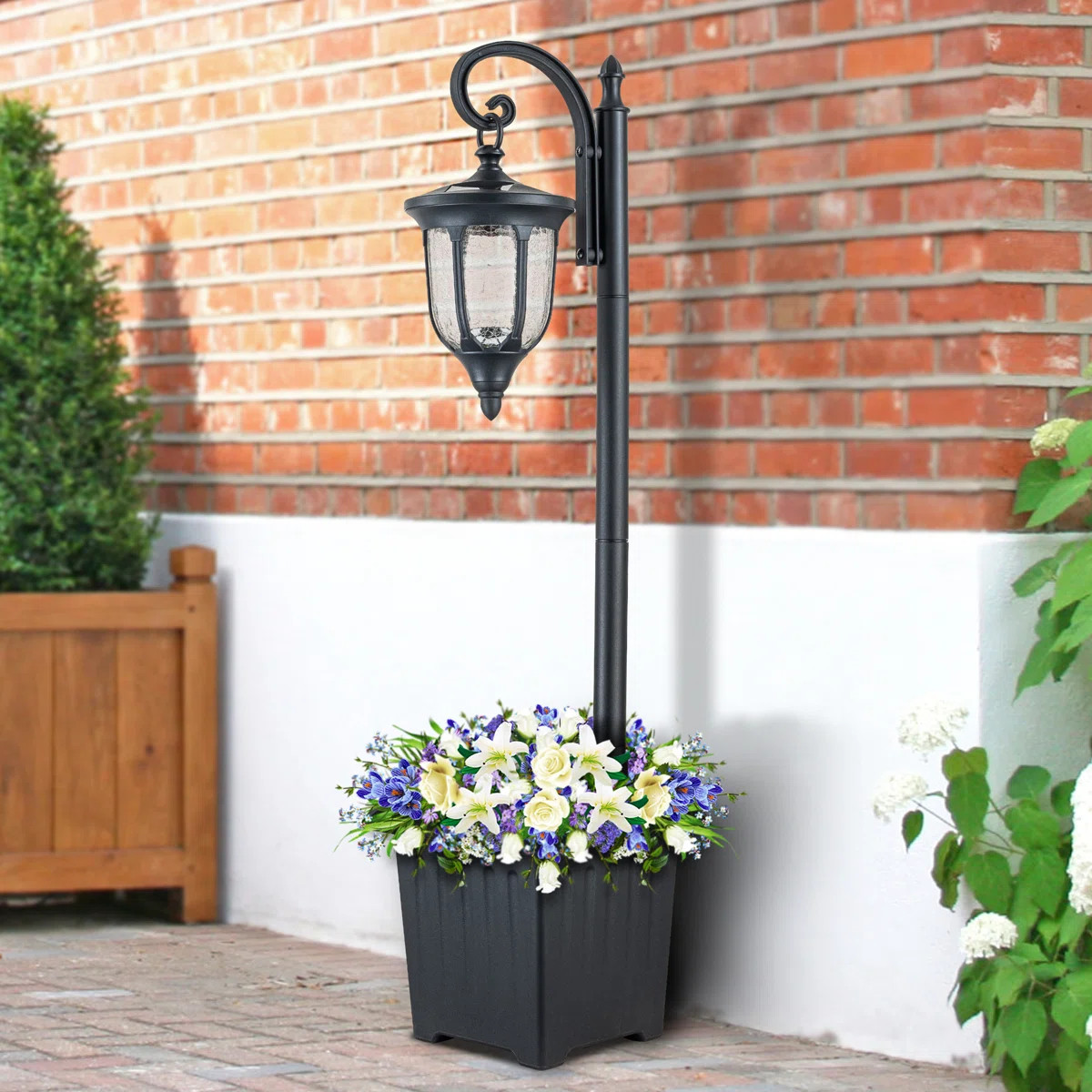 Amaziyah Crackled Lamp Post (Full) | Wayfair North America