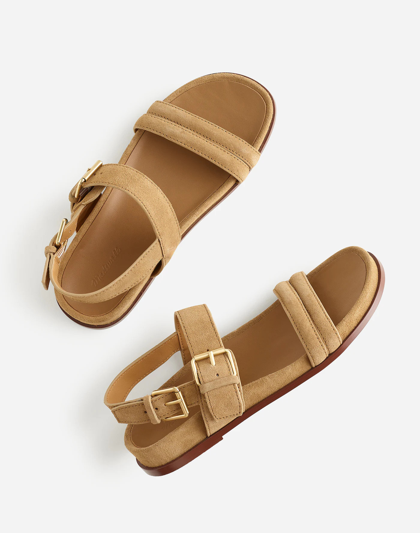 The Dara Double-Strap Sandals in Suede | Madewell | Madewell