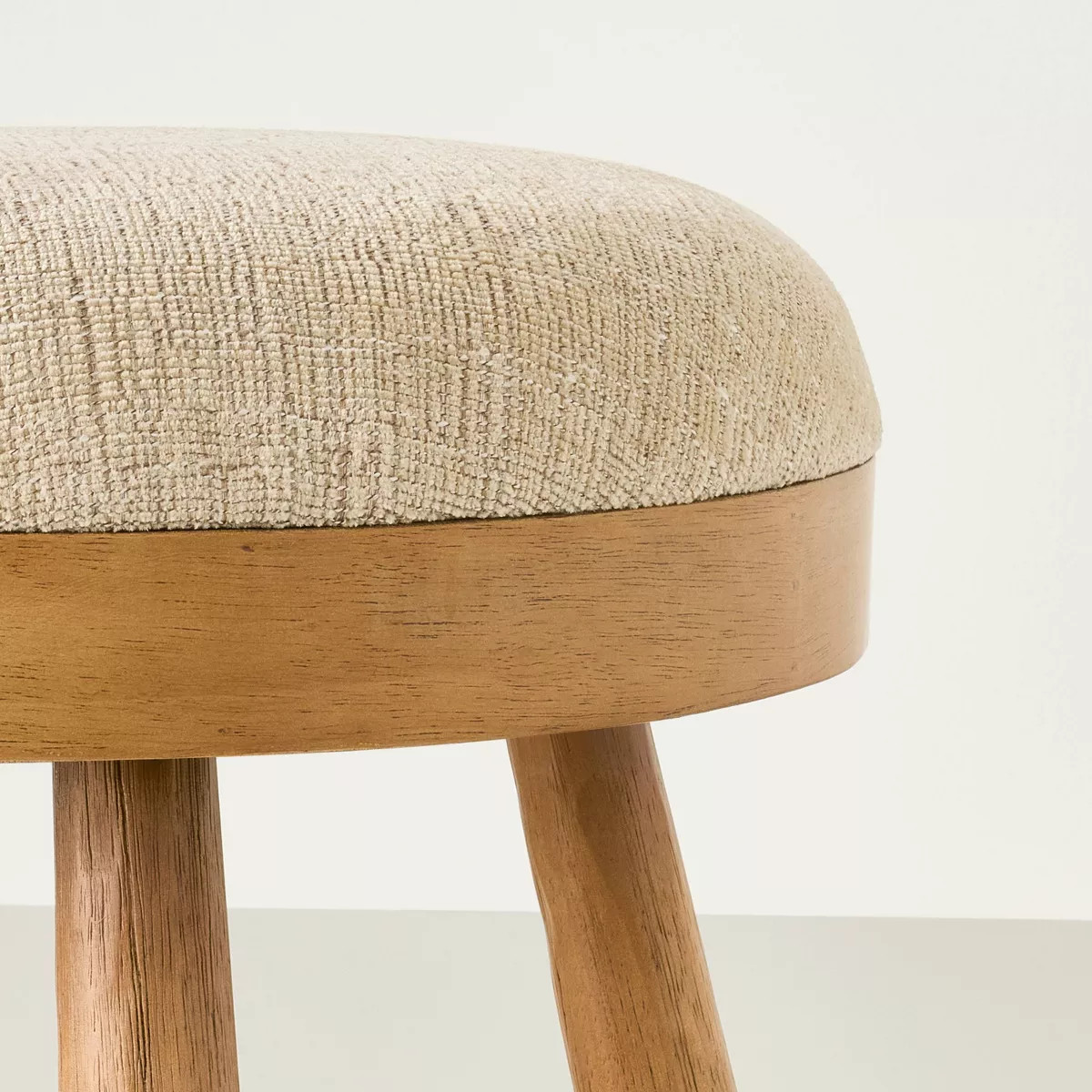 Upholstered Round Top Mid Century Ottoman - Hearth & Hand™ with Magnolia | Target