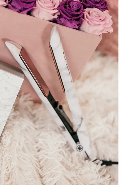 Kiki LaRue Hairstyling Iron - Marble Rose Gold | Kiki LaRue Boutique